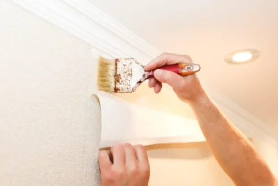 Pose de papier peint à Langley — revêtements muraux et toiles de verre